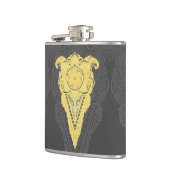 Flasques flamme dorée ornementale (Gauche)