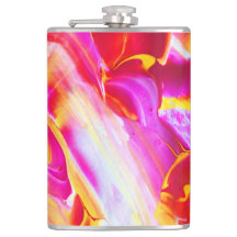 Flamme liquide - Design orange et jaune brillant