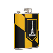 Flasques Flamme patriotique avec drapeau de Baltimore City (Droite)