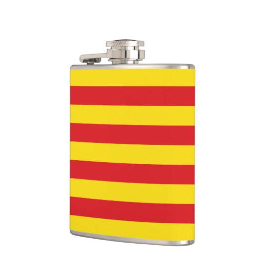 Flasques Flamme patriotique avec Drapeau de Catalogne (Gauche)