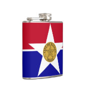 Flasques Flamme patriotique avec Drapeau de Dallas, USA (Droite)