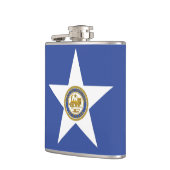 Flasques Flamme patriotique avec Drapeau de Houston, USA (Gauche)