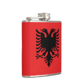 Flasques Flamme patriotique avec Drapeau de l'Albanie (Droite)