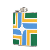 Flasques Flamme patriotique avec drapeau de Portland City (Gauche)