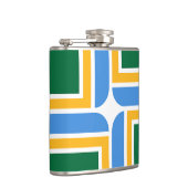 Flasques Flamme patriotique avec drapeau de Portland City (Droite)