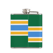 Flasques Flamme patriotique avec drapeau de Portland City (Dos)