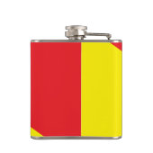 Flasques Flamme patriotique avec Drapeau de Sicile, Italie (Dos)