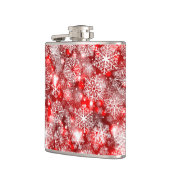 Flasques Flammes de neige sur rouge (Gauche)