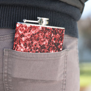 Flasques Flamour rouge foncé Parties scintillant scintille 