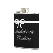 Flasques Flask Bachelorette Cadeau noir Mariage personnalis (Gauche)