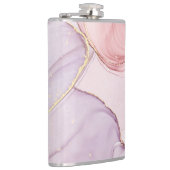 FLASQUES FLASK EN ACIER INOXYDABLE ABSTRAIT EN MARBRE ROSE (Droite)