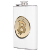 Flasques FlasK enveloppé de vinyle Bitcoin doré (Gauche)