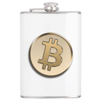 Flasques FlasK enveloppé de vinyle Bitcoin doré