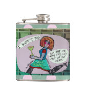 FLASQUES FLASK-I UTILISÉ À L'ESSAI, MAIS LA GLACE (Devant)