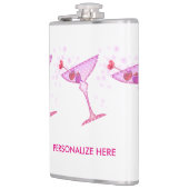 FLASQUES FLASK PERSONNALISÉ - MARTINI ROSE (Gauche)