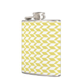 Flasques Flèche à deux tons en gras Chevron rayé jaune blan (Gauche)