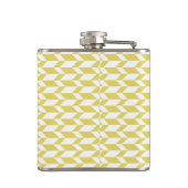 Flasques Flèche à deux tons en gras Chevron rayé jaune blan (Dos)