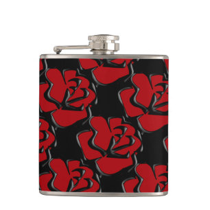 Flasques Flèche d'art pop rouge et noir
