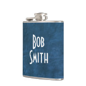 Flasques Flèche de hanche en cuir bleu (Gauche)