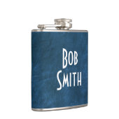 Flasques Flèche de hanche en cuir bleu (Droite)