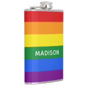 Flasques Flèche de nom personnalisé Rainbow Flag (Droite)