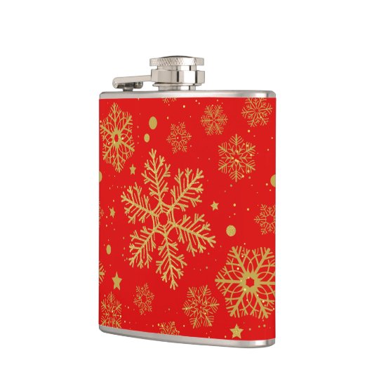 Flasques Flèche dorée sur rouge (Gauche)