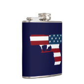 Flasques Flèche Rouge Blanc Et Bleu (Droite)