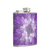 Flasques Fleur abstraite violette psychédélique Art fractal (Droite)