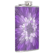 Flasques Fleur abstraite violette psychédélique Art fractal (Droite)