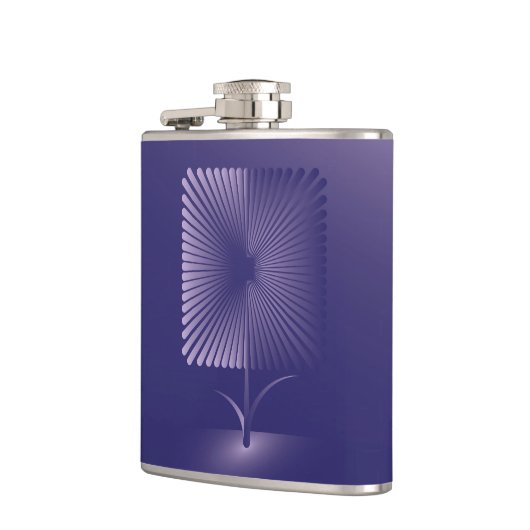 Flasques Fleur carré violette (Gauche)