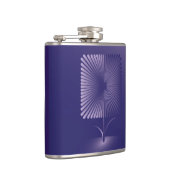 Flasques Fleur carré violette (Droite)