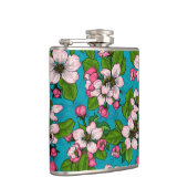 Flasques Fleur d'Apple sur le turquoise (Droite)