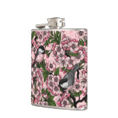 Flasques Fleur de cerisiers et poulets roses (Gauche)