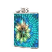 Flasques Fleur de fantaisie lumineuse, fractale abstraite c (Gauche)