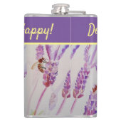 Flasques Fleur de lavande ne vous inquiétez pas Abee Joyeux (Dos)