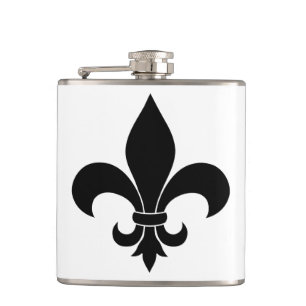 Flasques Fleur de lis Motif