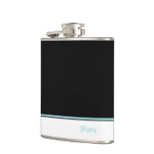 Flasques Fleur de lis Turquoise (Gauche)