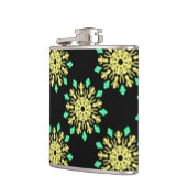 Flasques Fleur de néon jaune et vert (Gauche)