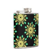 Flasques Fleur de néon jaune et vert (Droite)