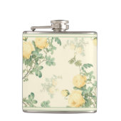Flasques Fleur de rose jaune chic Shabby (Devant)
