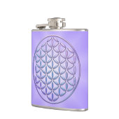 Flasques Fleur de vie / Blume des Lebens - timbre violet (Gauche)