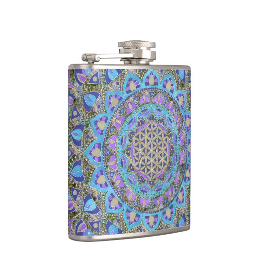 Flasques Fleur De Vie - Mandala India Style 2 (Droite)