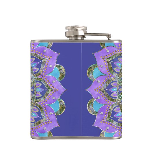 Flasques Fleur De Vie - Mandala India Style 2 (Dos)