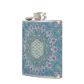 Flasques Fleur de Vie - Mandala Style Inde 1 (Gauche)