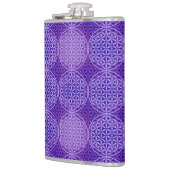 Flasques Fleur de vie - motif de timbre - violet (Gauche)