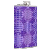 Flasques Fleur de vie - motif de timbre - violet (Droite)