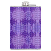 Flasques Fleur de vie - motif de timbre - violet (Dos)