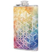 Flasques Fleur de vie - Peinture aquarelle (Gauche)