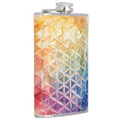 Flasques Fleur de vie - Peinture aquarelle (Droite)