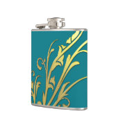 Flasques Fleur d'or fausse de luxe abstrait (Gauche)